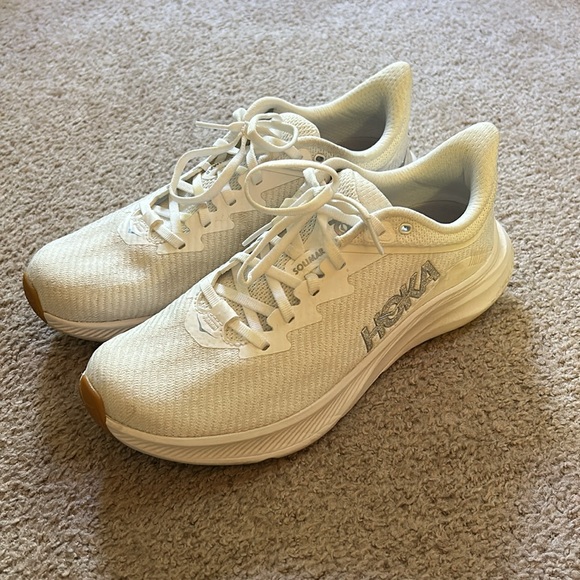 Women’s All White Hoka Solimar Running Sneakers size 9.5 - Picture 3 of 11